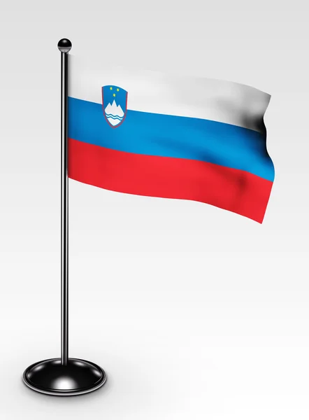 stock image Small Slovenia flag clipping path