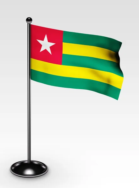 Piccolo percorso di ritaglio bandiera Togo — Foto Stock