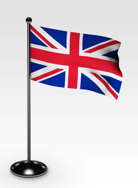 Small United Kingdom flag clipping path — Stock Photo, Image
