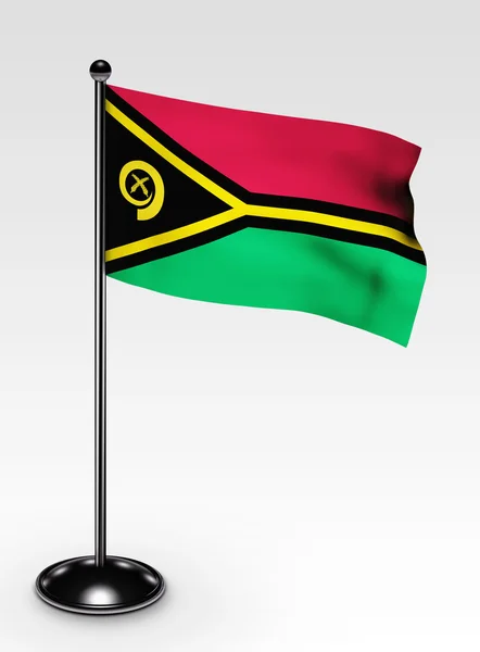 Pequeño camino de recorte de bandera Vanuatu —  Fotos de Stock