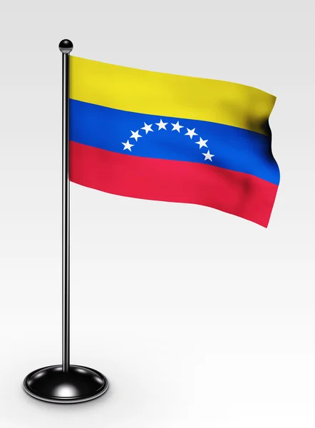 Small Venezuela flag clipping path — Stock Photo, Image