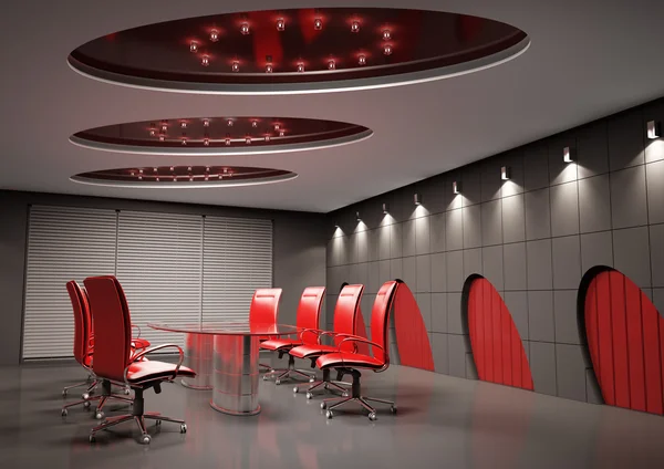 Sala de conferências interior 3d — Fotografia de Stock