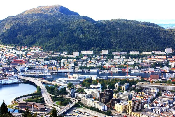 Paesaggio di Bergen in Norvegia — Foto Stock