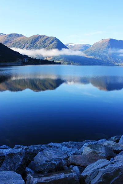 stock image Amazing landscapes of Scandinavia - moun