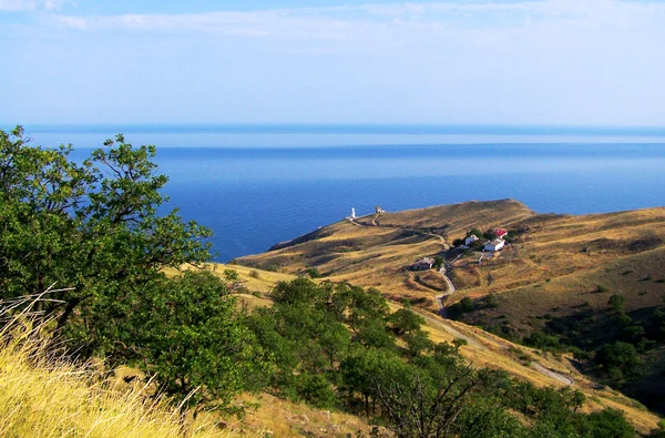 Morze i góry lansc piękny Krym — Zdjęcie stockowe