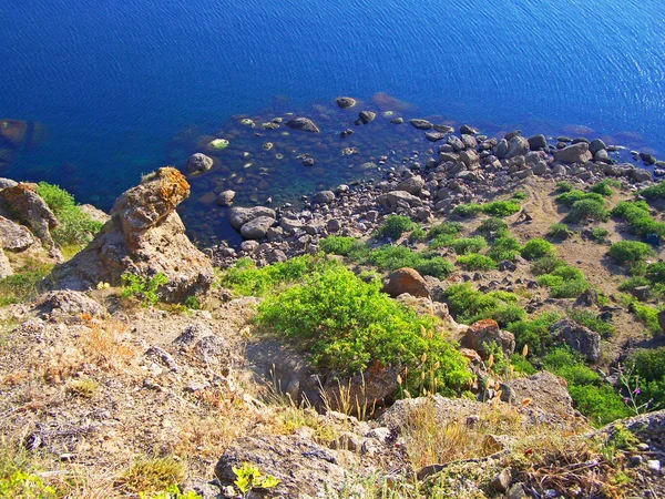 Θάλασσα και βουνά lansc όμορφη Κριμαία — Φωτογραφία Αρχείου