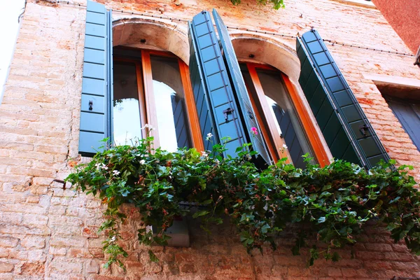 Красивые окна Венеции — стоковое фото