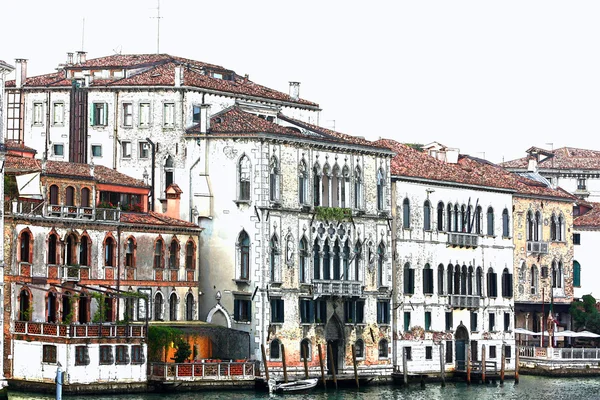 Вдоль улиц Венеции — стоковое фото