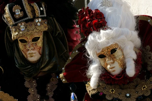 Máscaras no carnaval de Veneza — Fotografia de Stock