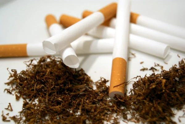 Tabak und Zigaretten Stockbild