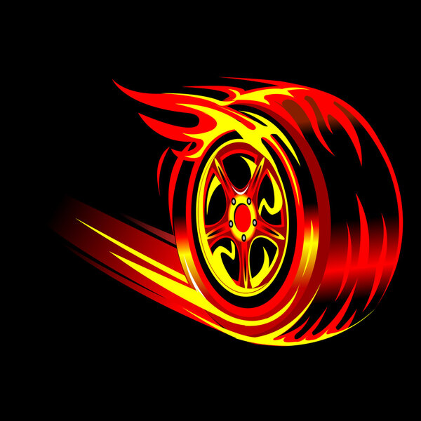 Flaming wheel