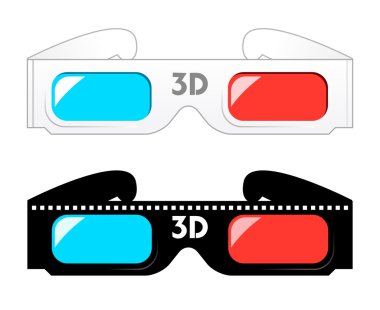 3d glasses clipart