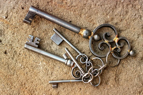 Starožitný klíč — Stock fotografie