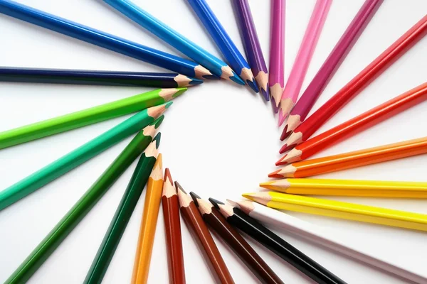 stock image Assortment of colored pencils