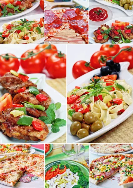 Krásné koláže potravin — Stock fotografie