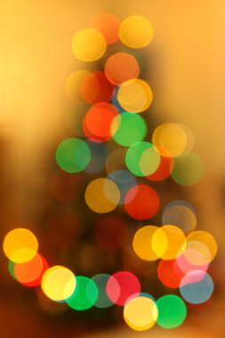 Abstract christmas light - tree clipart