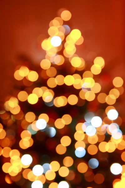 Streszczenie Boże Narodzenie światła - drzewo — Zdjęcie stockowe