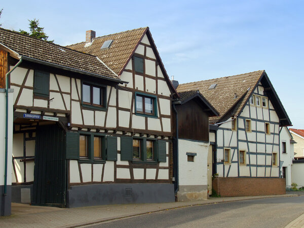Old Half-Timbered House in a Small Village in Germany