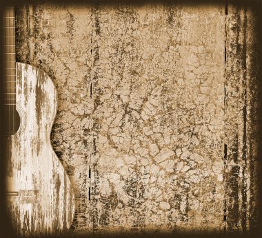 Guitar background clipart