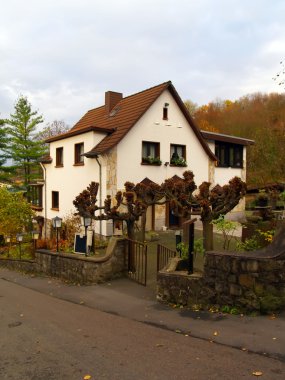 The ancient stone house in Germany clipart