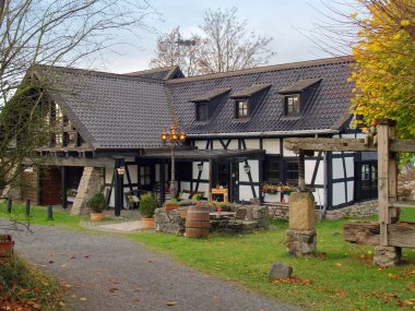 Country Half-Timbered House in Germany clipart