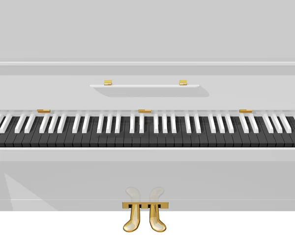 Svart pianotangenter närbild — Stockfoto