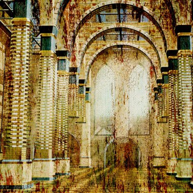 Ancient architecture background clipart