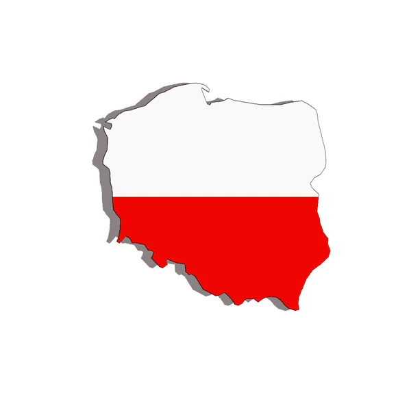 Poland Map And Flag — Stock Vector © Mihail1981 #2404499