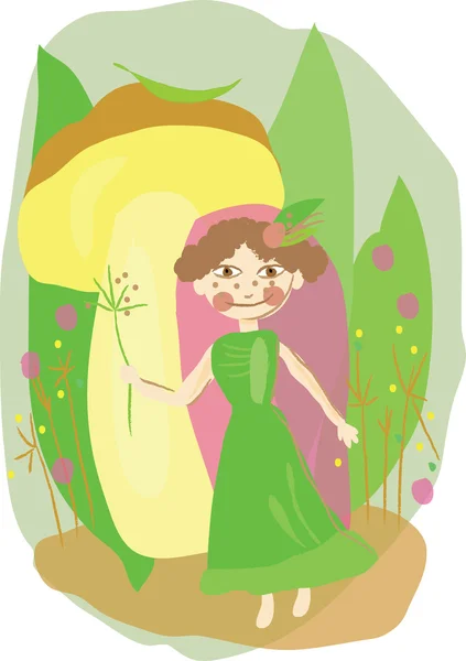 stock vector Wood fairy