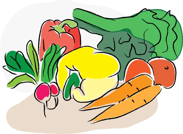 Zöldségfélék Stock Illusztrációk