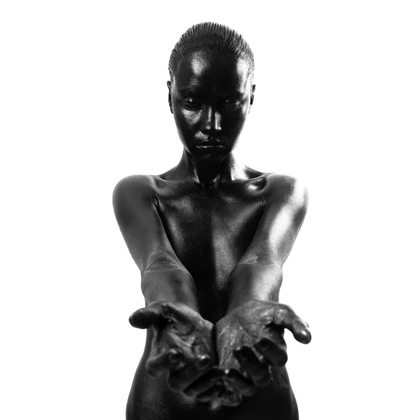 Composé femme noire — Photo