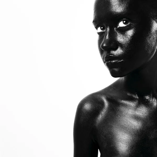 흑인 여성을 했다 — 스톡 사진
