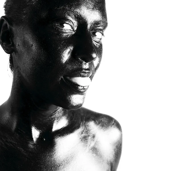 黒人女性を作った — ストック写真