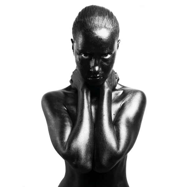 Выдуманная чёрная женщина — стоковое фото