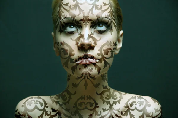 Make-up lány portréja — Stock Fotó