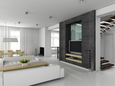 Modern interior clipart