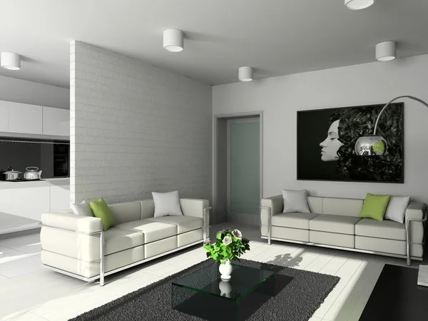 Interioir of modern living-room Stock Photo