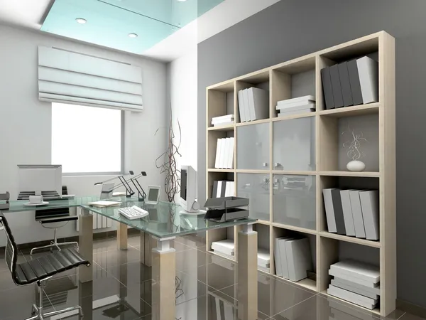 3D render modern ofis — Stok fotoğraf