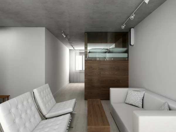 현대 거실의 interioir — 스톡 사진