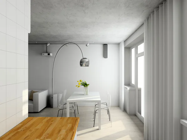 Modern salon interioir — Stok fotoğraf