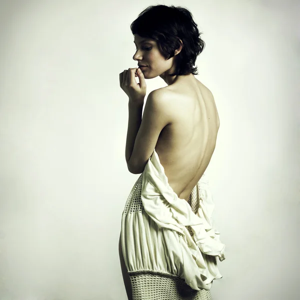 Spogliati donna elegante — Foto Stock