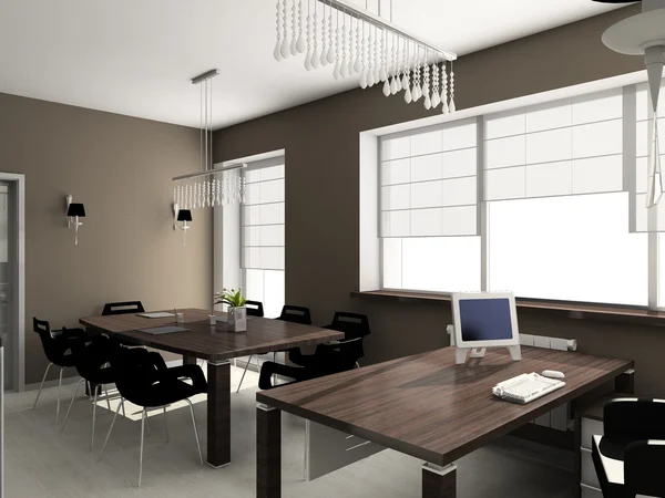 3D renderizar interior moderno do escritório — Fotografia de Stock