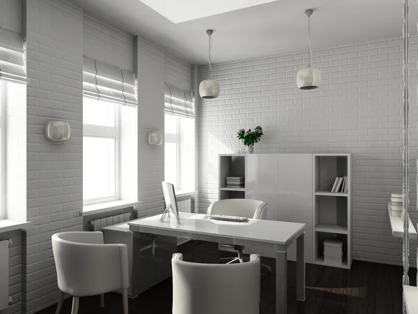 3D render modern interior of office — Stock Photo, Image