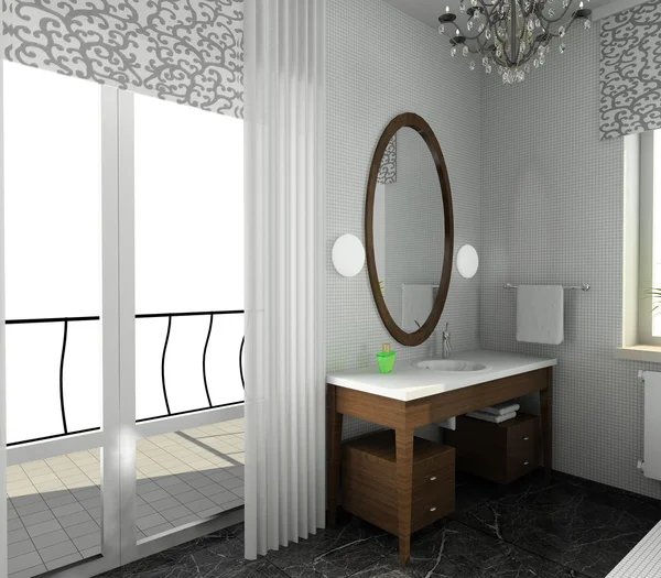 Badkamer. modern ontwerp van binnenland — Stockfoto