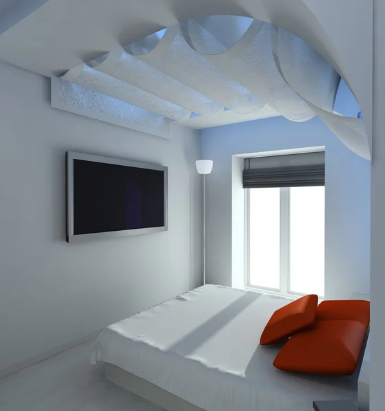 Interior moderno. Renderizado 3D — Foto de Stock