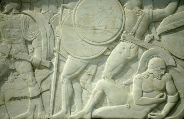 Memorial 300 greek heros clipart
