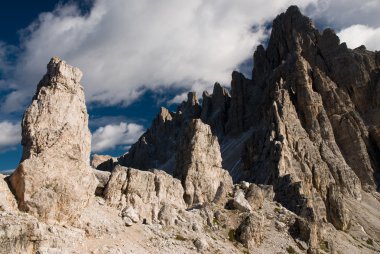 Rough cliffs in dolomite alps clipart