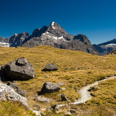 Mountains on routeburn track clipart