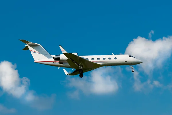 stock image Private jet landing