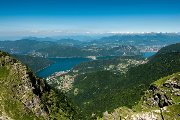 Vue panoramique depuis Monte Generoso — Photo